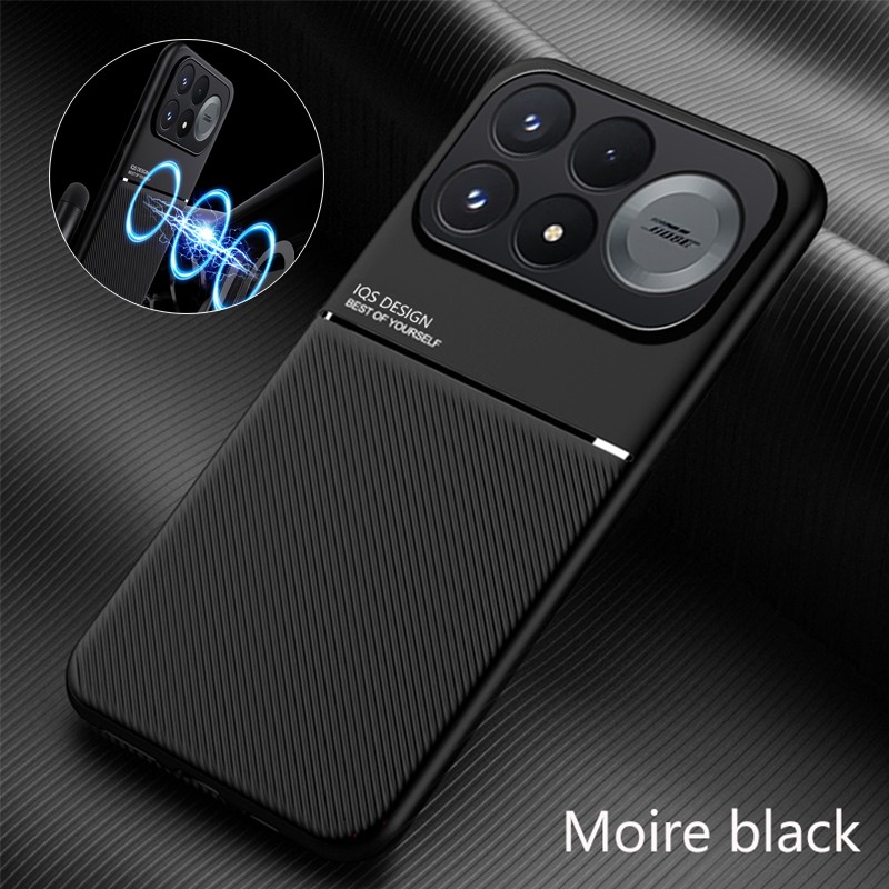 Phone Cases With Magnet - Luxury Leather Texture Magnet Phone Case