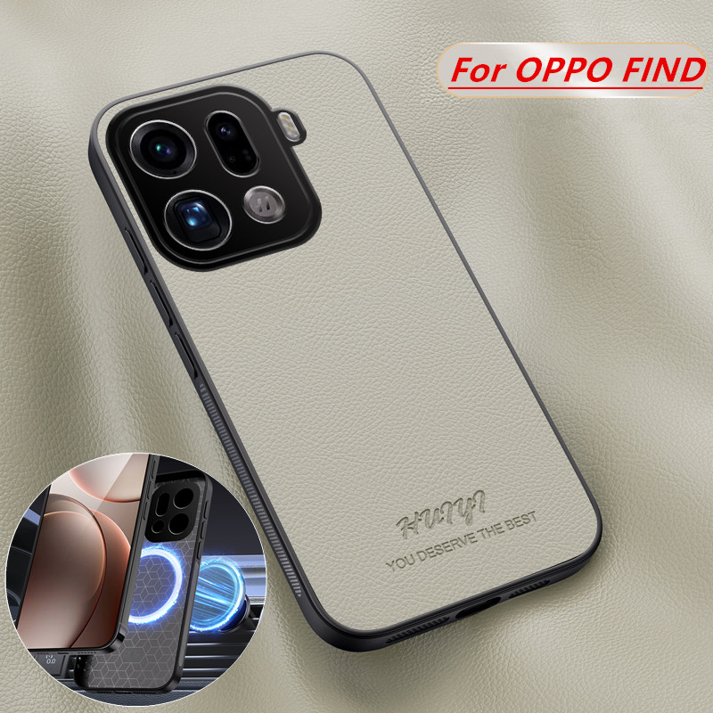 Phone Cases With Magnet - Luxury Built-in Magnet Leather Magnetic Phone
