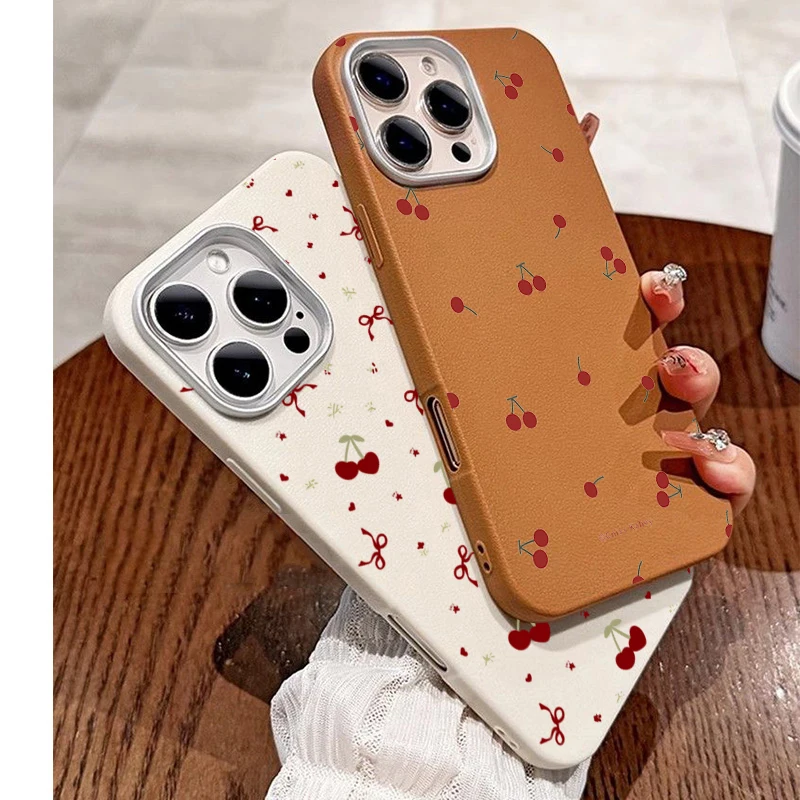 Phone Cases Xiaomi - INS Cute Cartoon Cherry Pattern Phone