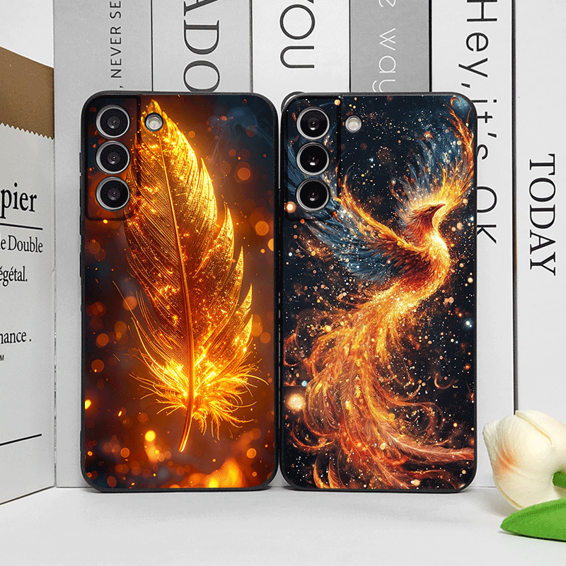 Phone Cases Google Pixel 10 - Luxury Phoenix Fire Feather Pattern Phone