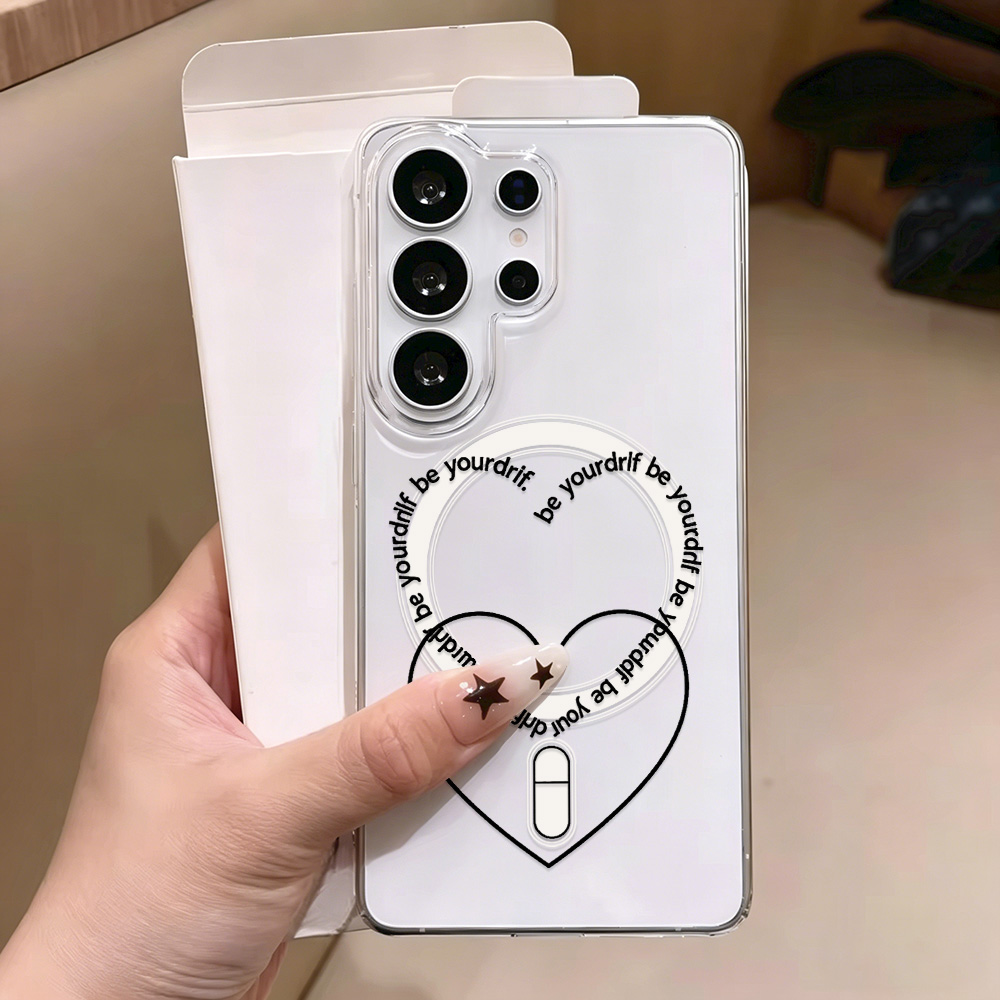 Clear Magsafe Case - For Magsafe Love Heart Phone Case