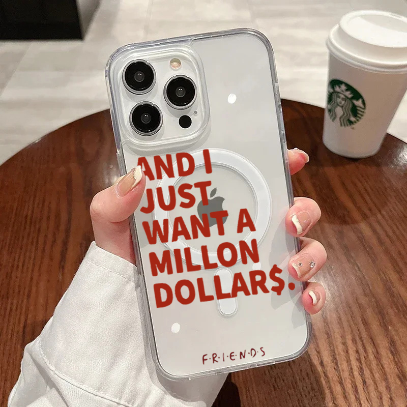 Clear Magsafe Case - Fashion Abstract Quotes Case For iPhone