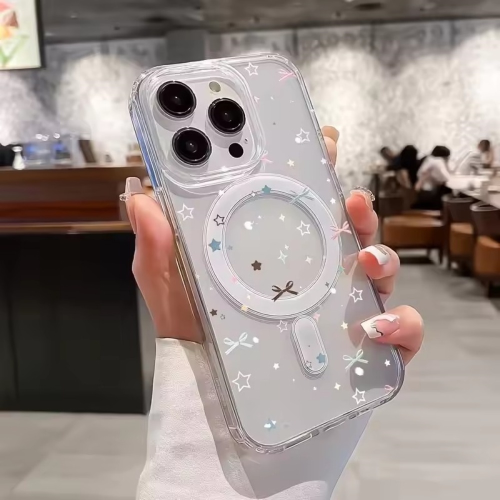 Star Bow Print Clear Phone Cas - огляд і ціна Clear Magsafe Case