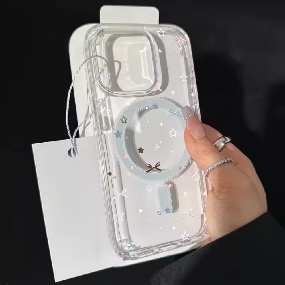 Star Bow Print Clear Phone Cas - огляд і ціна Clear Magsafe Case