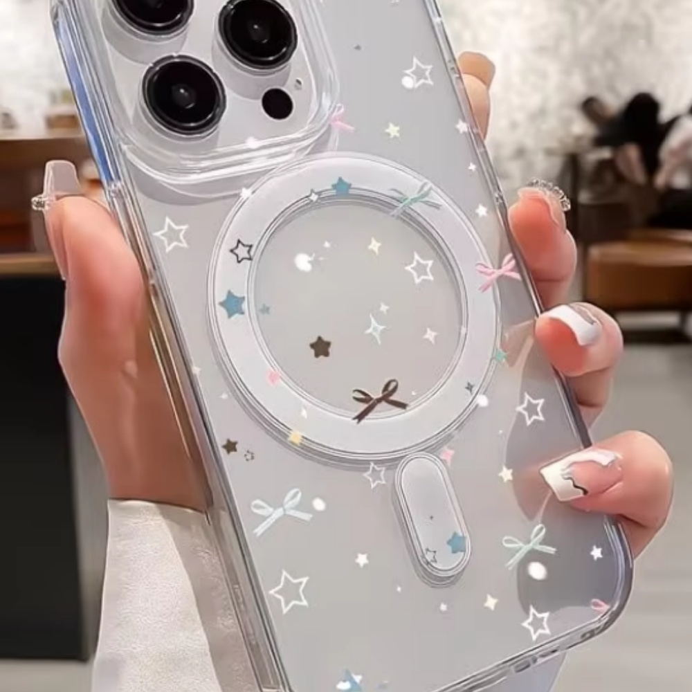 Star Bow Print Clear Phone Cas - огляд і ціна Clear Magsafe Case