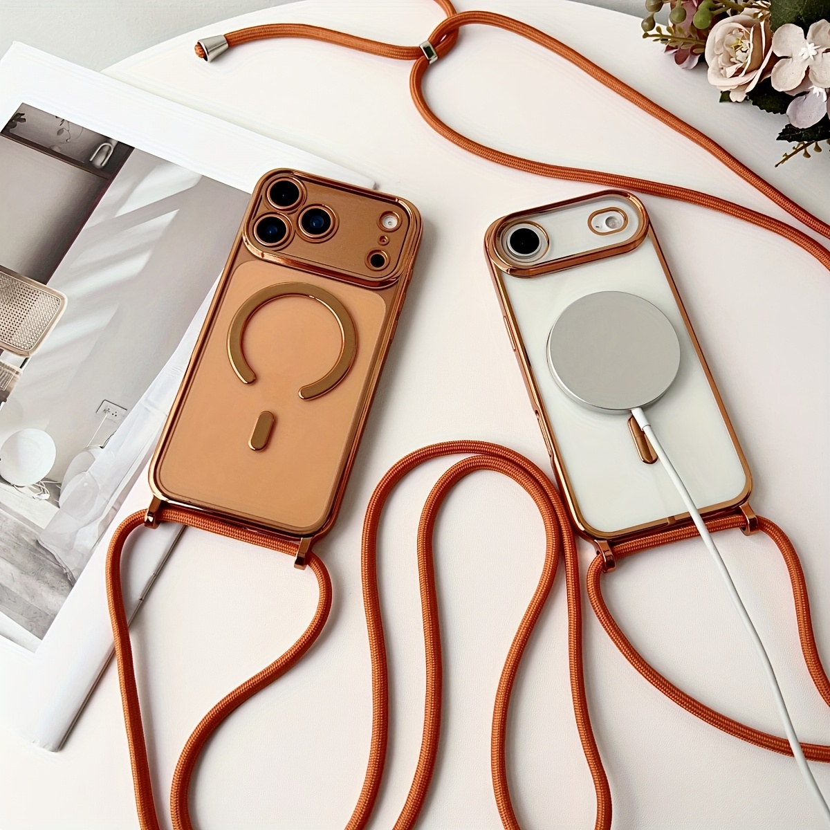 Luxury Necklace Cord Rope Lany - огляд і ціна Clear Magsafe Case