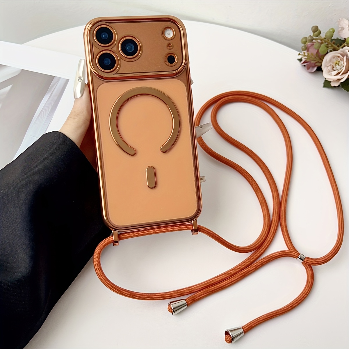 Luxury Necklace Cord Rope Lany - огляд і ціна Clear Magsafe Case