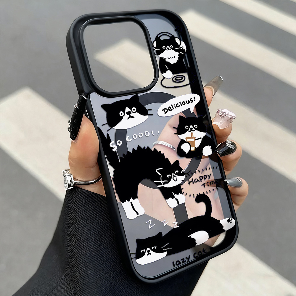 Funny Black Cat Wireless Charg - огляд і ціна Phone Cases Magsafe