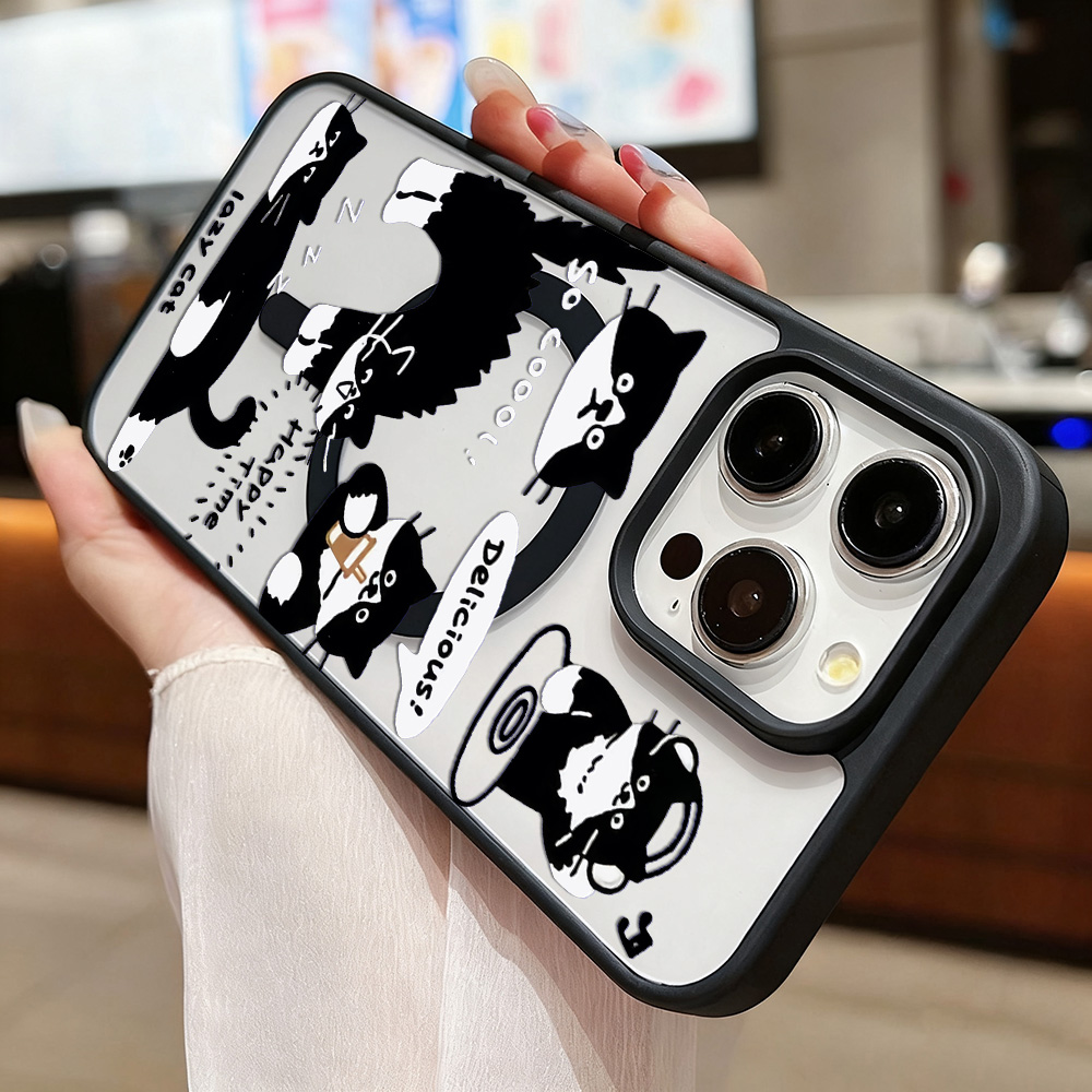 Funny Black Cat Wireless Charg - огляд і ціна Phone Cases Magsafe