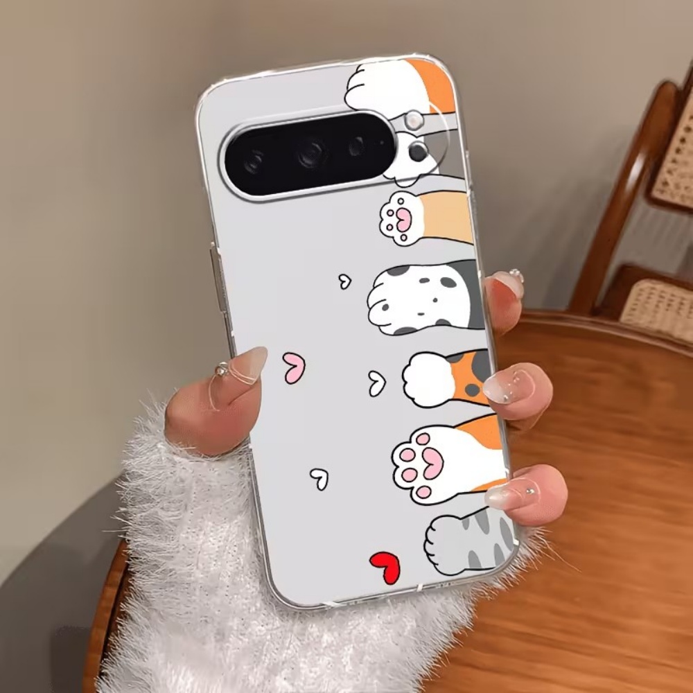 Cartoon Cat Paw Print Crystal  - огляд і ціна Phone Cases Google Pixel 10