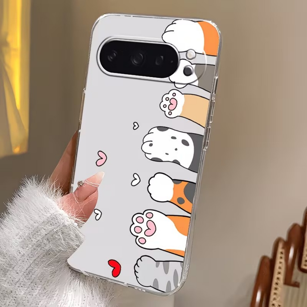 Cartoon Cat Paw Print Crystal  - огляд і ціна Phone Cases Google Pixel 10