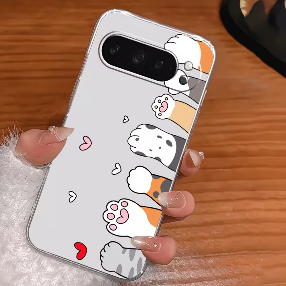 Cartoon Cat Paw Print Crystal  - огляд і ціна Phone Cases Google Pixel 10