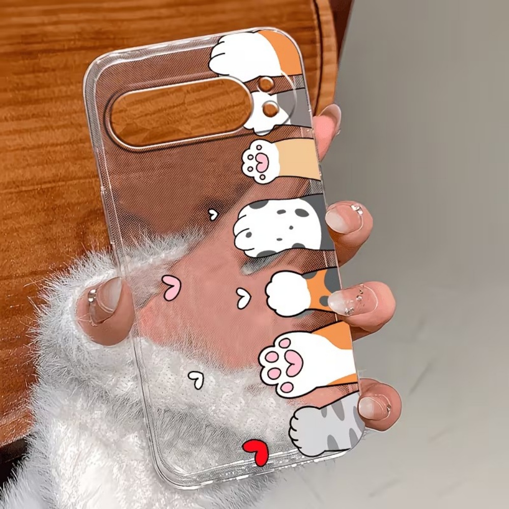 Cartoon Cat Paw Print Crystal  - огляд і ціна Phone Cases Google Pixel 10