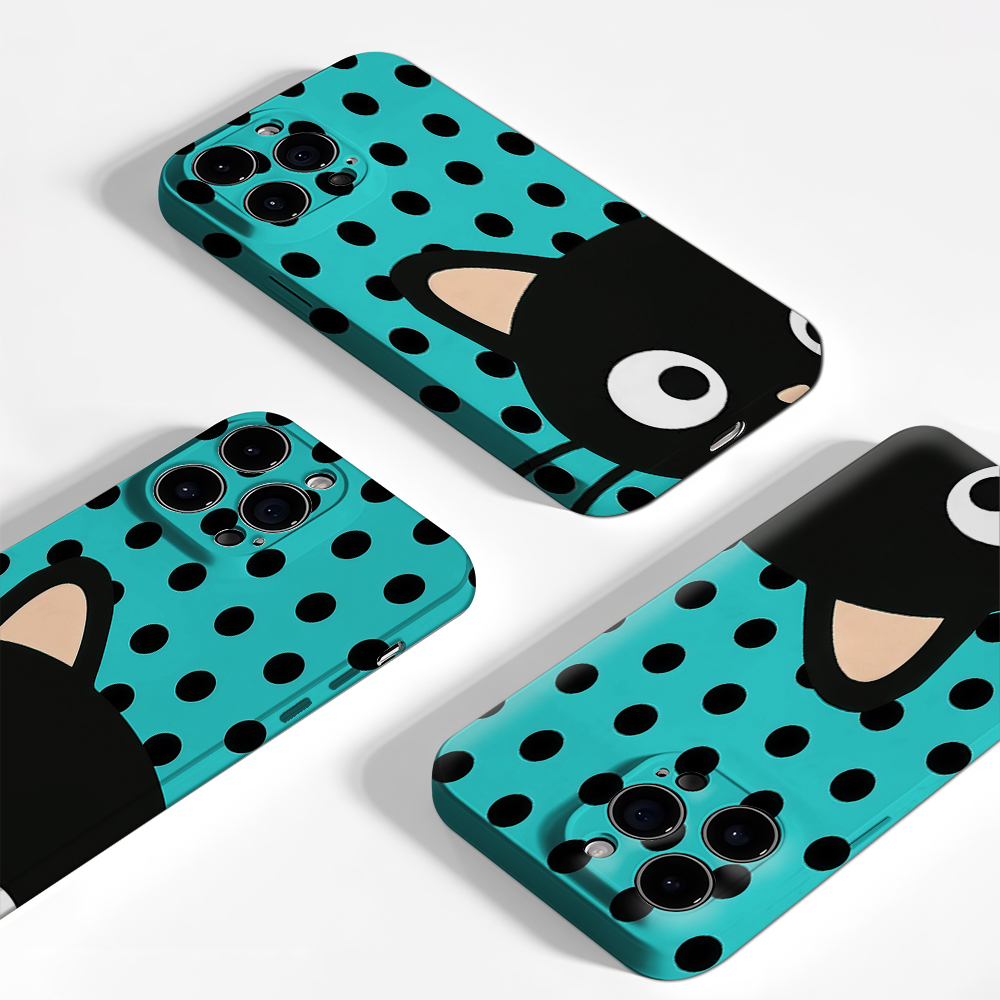 Turquoise Polka Dot Cat Phone  - огляд і ціна Phone Cases Cat