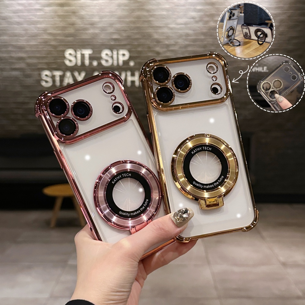 Luxury Shockproof Plating Brig - огляд і ціна Phone Cases With Magnet
