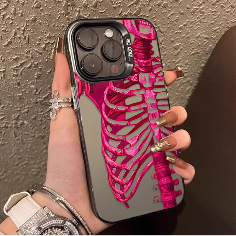 Luxury Pink Green Skull Phone  - огляд і ціна Phone Cases Green