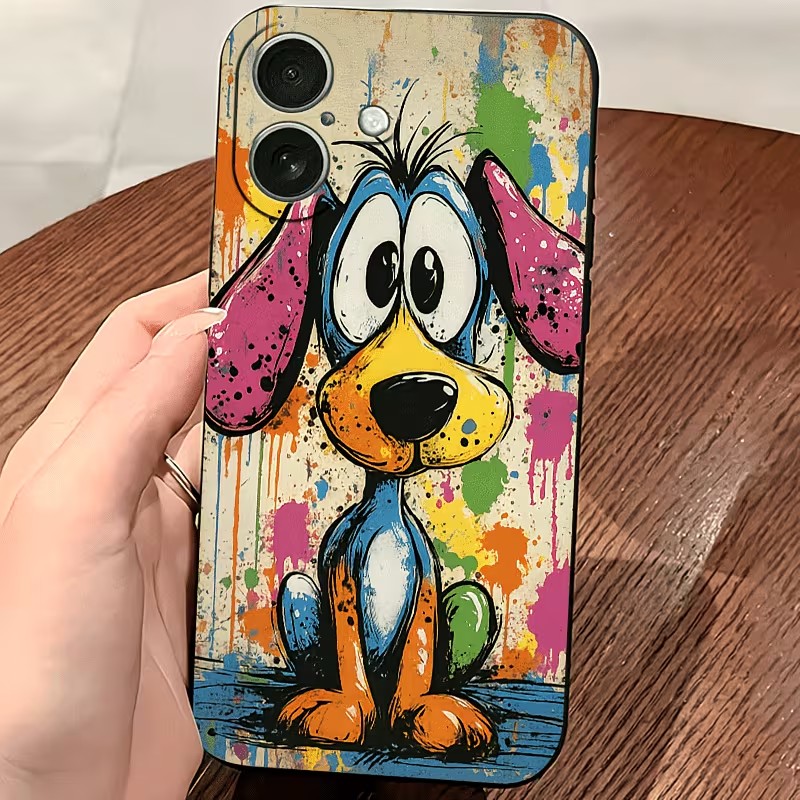Graffiti Colored Puppy TPU Pho - огляд і ціна Phone Cases Cat