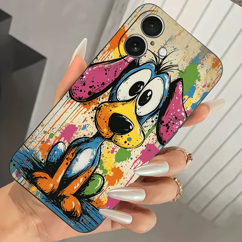 Graffiti Colored Puppy TPU Pho - огляд і ціна Phone Cases Cat