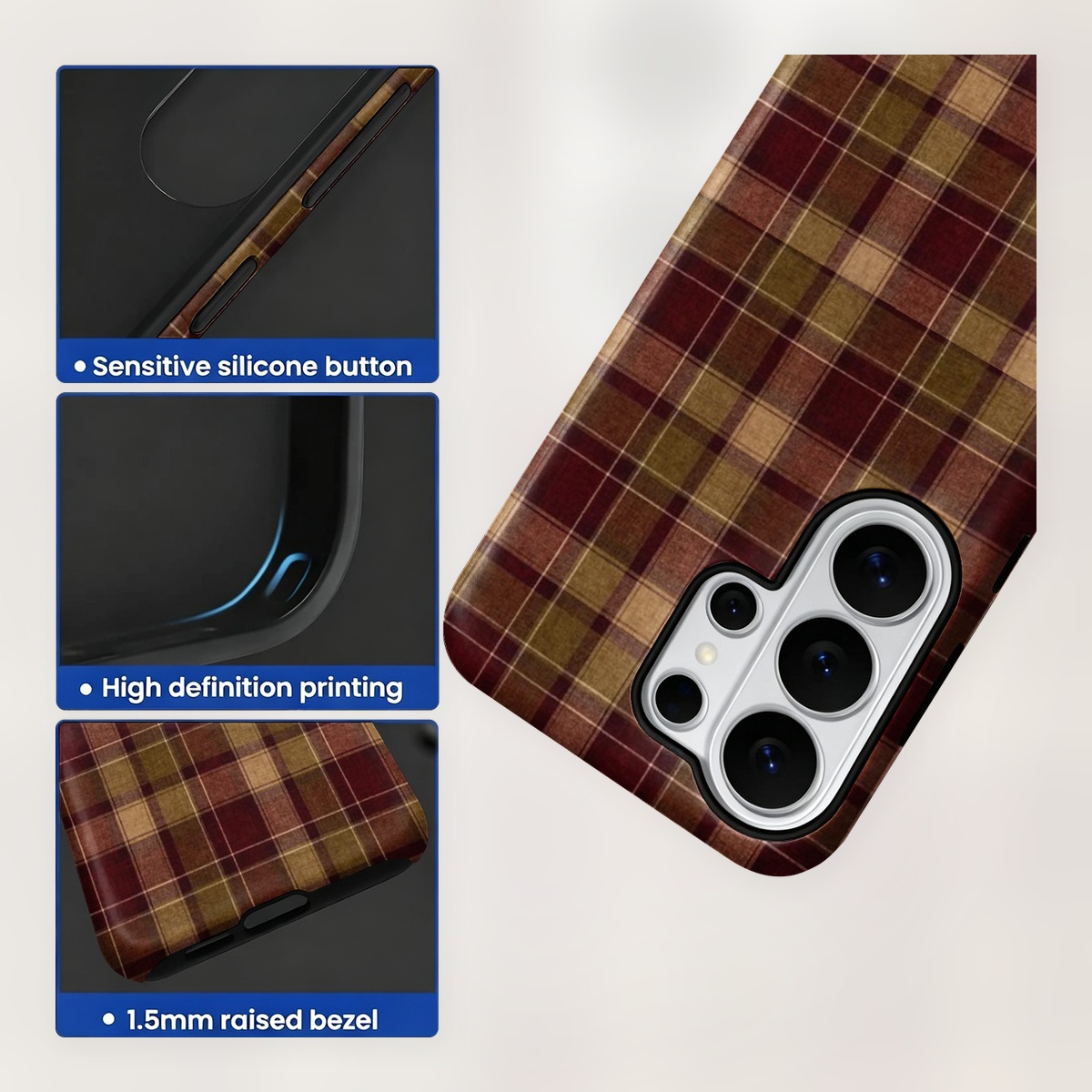 Red And Green Plaid 2-in-1 Dua - огляд і ціна Phone Cases Green