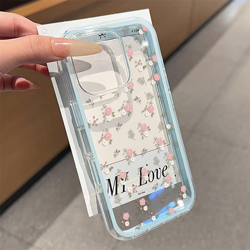 Green Leaves Pink Flower 2in1  - огляд і ціна Phone Cases Green