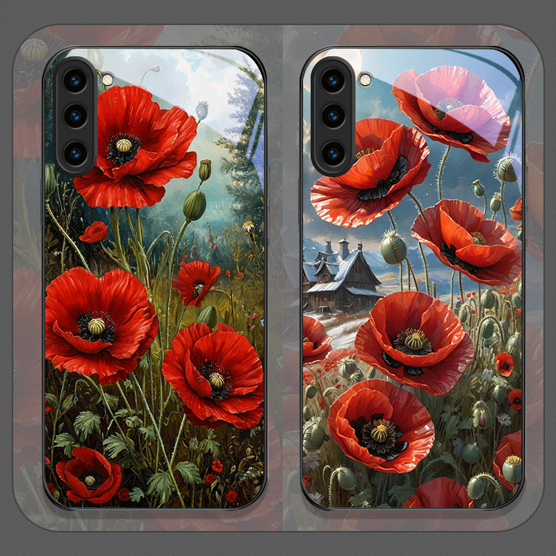 Retro Poppy Flower Bloom Hot R - огляд і ціна Phone Cases Galaxy S26 Ultra