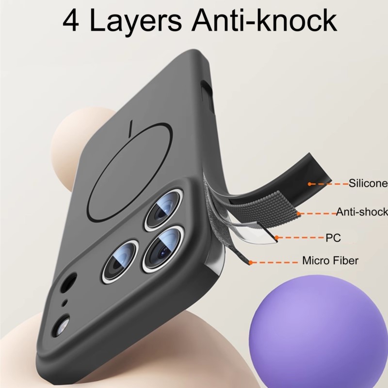 Luxury Liquid Silicone Case Fo - огляд і ціна Phone Cases With Magnet