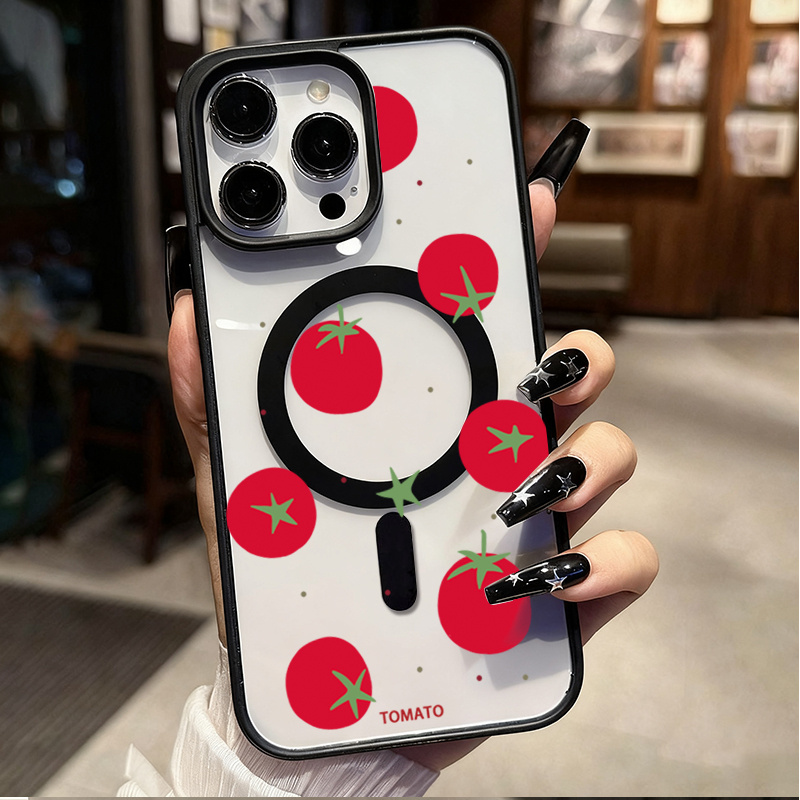 Magnetic Cartoon Tomato Phone  - огляд і ціна Phone Cases Magsafe