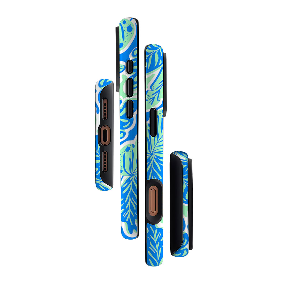 Blue Green Tropical Leaves For - огляд і ціна Phone Cases Green