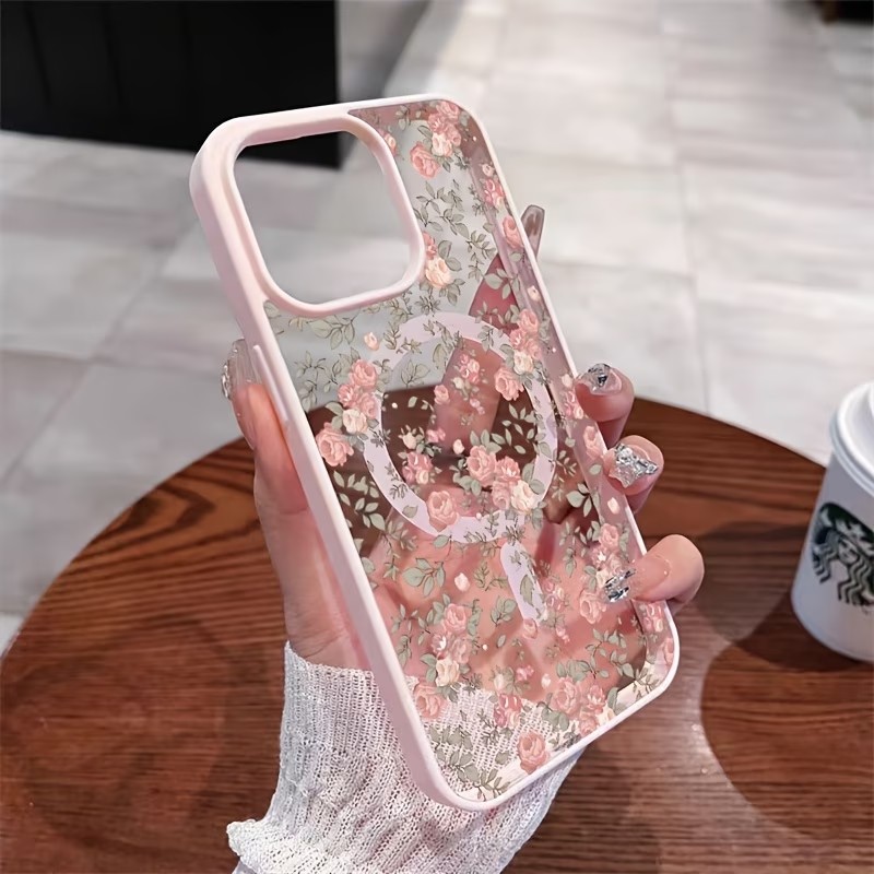 Pink Tiny Rose Clear Magnetic  - огляд і ціна Phone Cases With Magnet