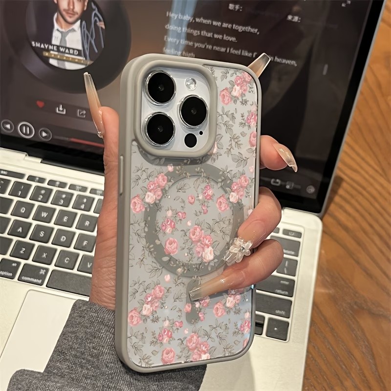 Pink Tiny Rose Clear Magnetic  - огляд і ціна Phone Cases With Magnet