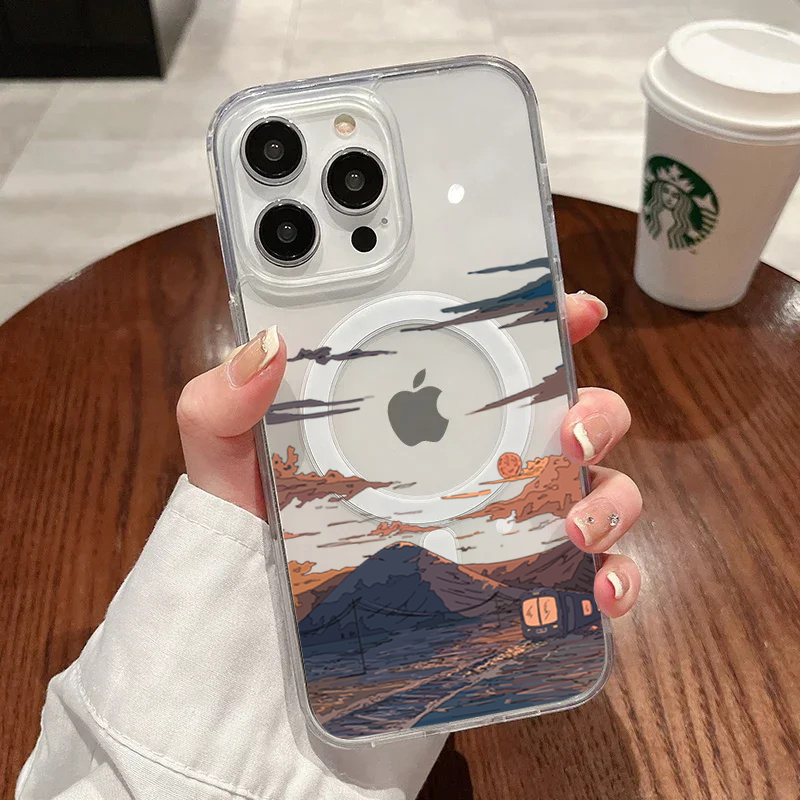 Sunset Pattern Fashion Phone C - огляд і ціна Phone Cases Magsafe