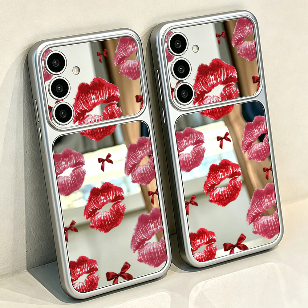 Bow Red Lips Pattern Mirror Ph - огляд і ціна Phone Cases For Samsung