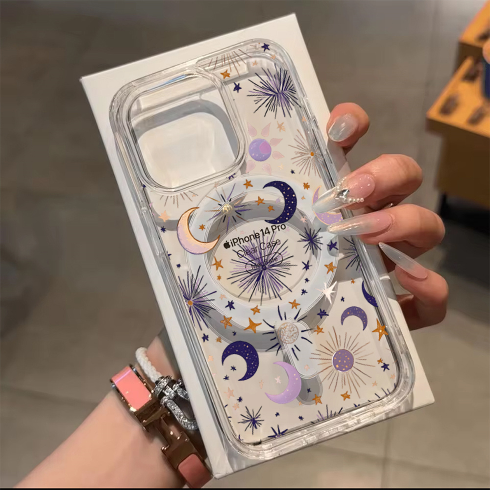 Romantic Sun Moon Stars Phone  - огляд і ціна Clear Magsafe Case
