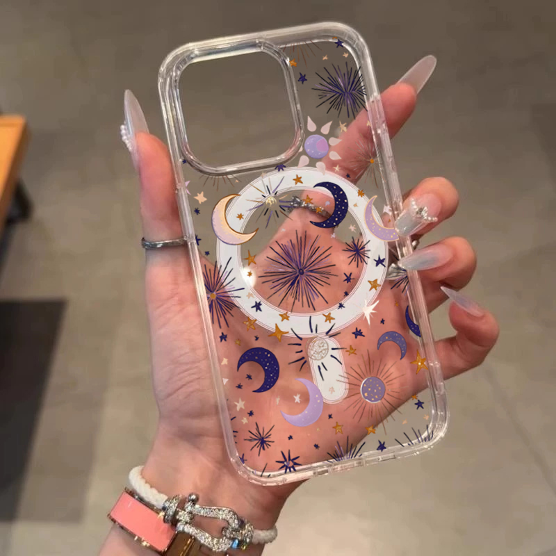 Romantic Sun Moon Stars Phone  - огляд і ціна Clear Magsafe Case