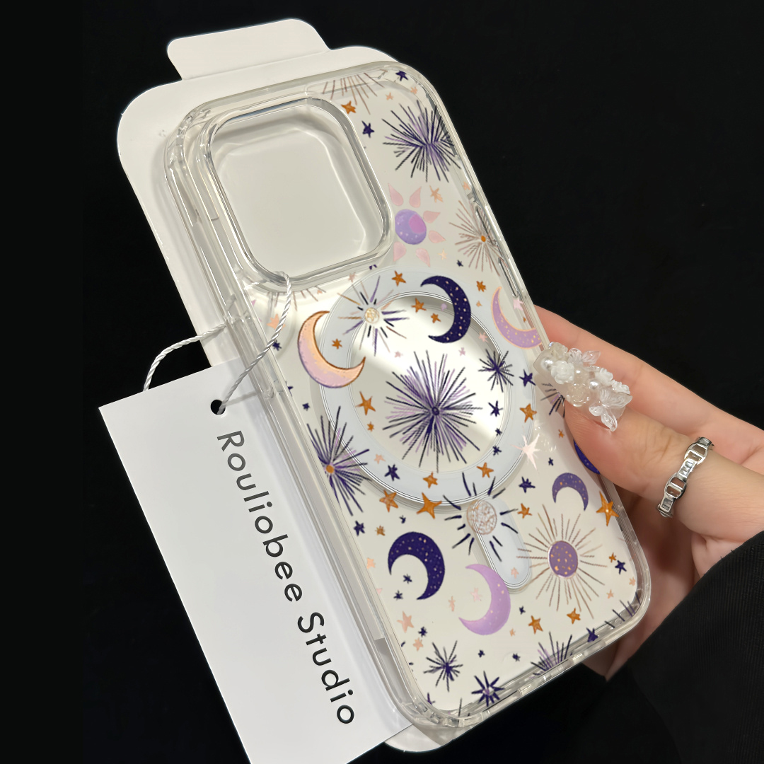 Romantic Sun Moon Stars Phone  - огляд і ціна Clear Magsafe Case
