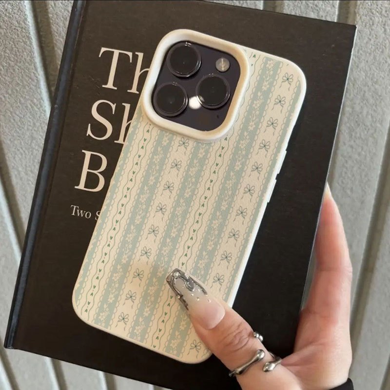 Fresh Light Green Bow Lace Str - огляд і ціна Phone Cases Green