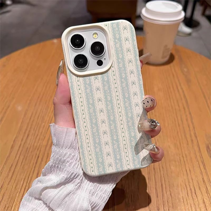 Fresh Light Green Bow Lace Str - огляд і ціна Phone Cases Green