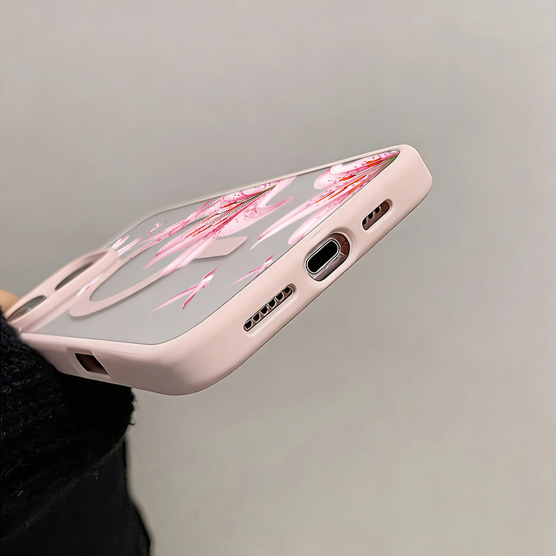 Pink Flower And Birds Magnetic - огляд і ціна Phone Cases Magsafe
